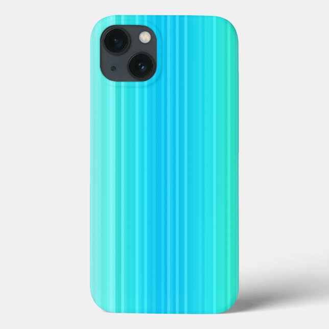 Coques Case-Mate iPhone Pastel Abstrait Turquoise Bleu Bleu Grandes Têtes  (Verso)