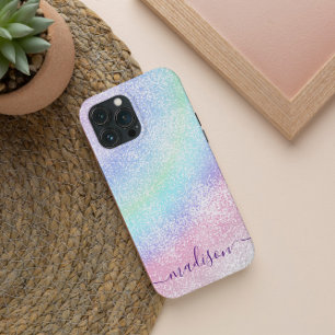 Case-Mate iPhone Case Pastel arc-en-ciel calligraphie parties scintillan