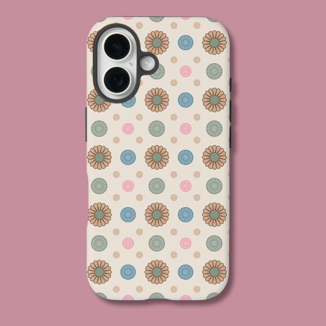 Coques Case-Mate iPhone Pastel Babylonien inspiré motif floral (Créateur téléchargé)