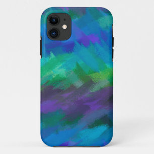 Coques Pour iPhone Pastel Blue et Purple Abstrait