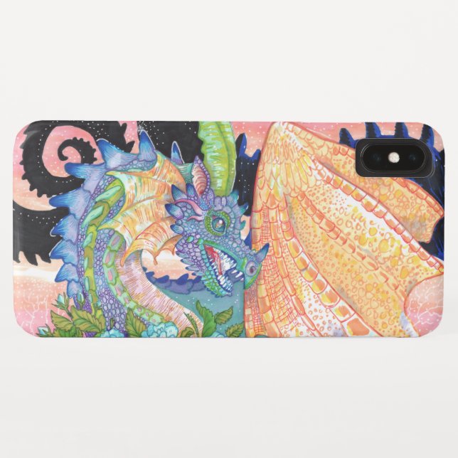 Coques Case-Mate iPhone Pastel Blue Rose Dragon (Dos (Horizontal))