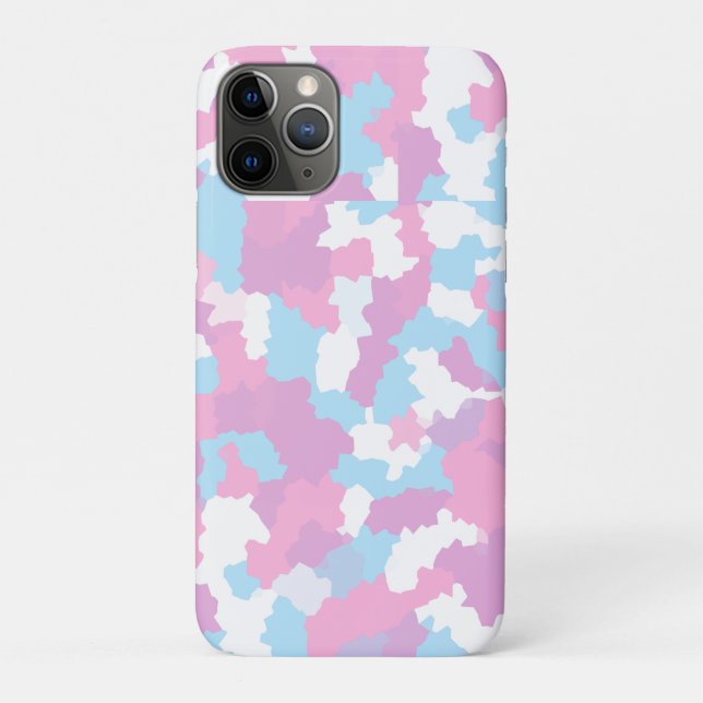 Coques Case-Mate iPhone Pastel Camouflage Motif d'art Abstrait Téléphone (Dos)