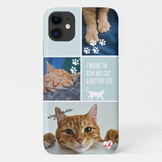 Case-Mate iPhone Case Pastel Colorblock Chat Photo Collage Monogramme An
