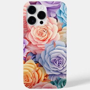 COQUE Case-Mate iPhone PASTEL COULEUR D'EAU 3D ROSES