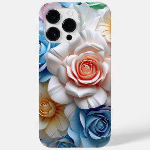 COQUE Case-Mate iPhone PASTEL COULEUR D'EAU 3D ROSES