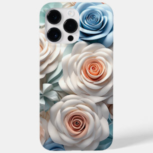 COQUE Case-Mate iPhone PASTEL COULEUR D'EAU 3D ROSES