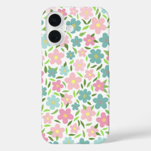 Coque Pour iPhone 16 Pastel Ditsy Floral Shabby Chic Coquette
