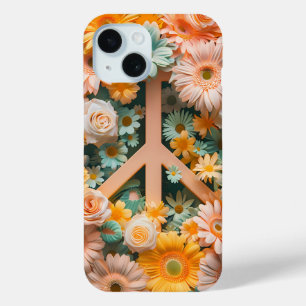 Coque Case-Mate iPhone Pastel Floral Peace Signal Téléphone Case