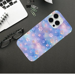 Coque Case-Mate iPhone Pastel Galaxy Empreintes de pattes - Cute Cosmic P