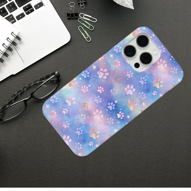 Coques Case-Mate iPhone Pastel Galaxy Empreintes de pattes - Cute Cosmic P (Créateur téléchargé)