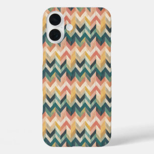 Coque Pour iPhone 16 Plus "Pastel Gradient Chevron Harmony"