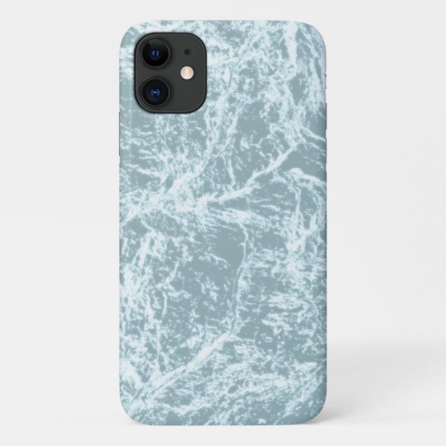 Coques Case-Mate iPhone Pastel Light Turquoise Abstrait (Dos)
