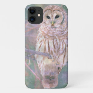 Coques Pour iPhone Pastel Oilpainting de hibou barré