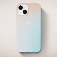 Pastel Ombre Sky personnalisé Monogramme initial