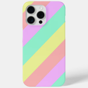 Coque Case-Mate iPhone Pastel Rainbow Motif rayé