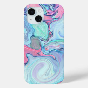 Coque Case-Mate iPhone Pastel Rose & Blue Swirl   Abstrait