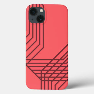 Case-Mate iPhone Case Pastel Rouge, simple, moderne, design géométrique
