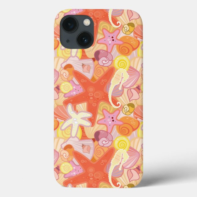 Coques Case-Mate iPhone Pastel Sea Creature Pattern (Verso)