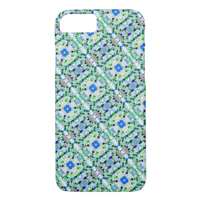 Coques Case-Mate iPhone Pastel Sea Glass Mosaic Design Téléphone (Dos)