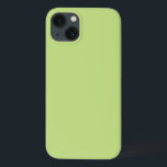 iPhone 13 Coque Pastel Spring Vert Accent couleur à la Personnalis<br><div class="desc">Ce produit élégant personnalisé en couleur vert pastel vert foncé doux arrière - plan pour vous-même ou comme un cadeau sûr de faire une impression en toutes occasions. Cliquez sur le bouton "Customisez-le !" pour afficher les outils permettant de customiser ce produit si vous souhaitez utiliser un éditeur de texte...</div>