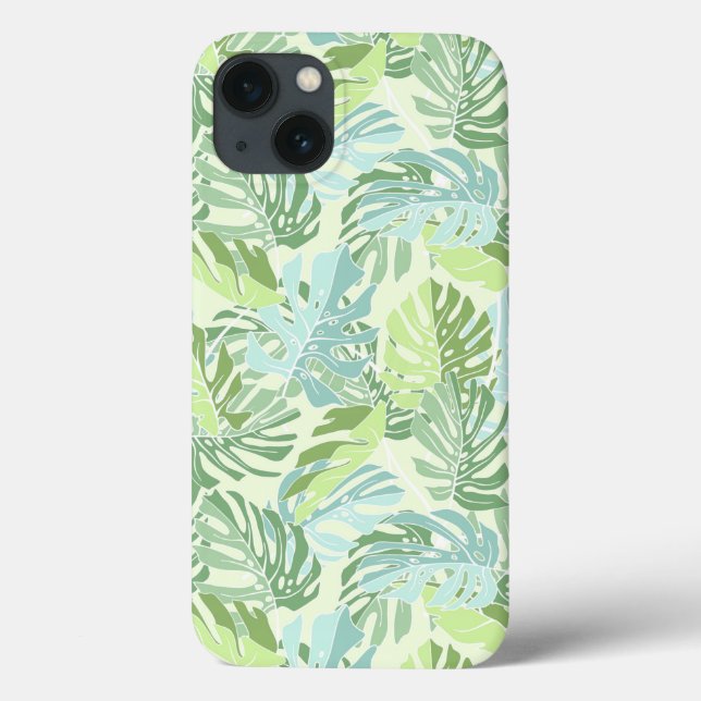 Coques Case-Mate iPhone Pastel Tropical Palm Leaves (Verso)