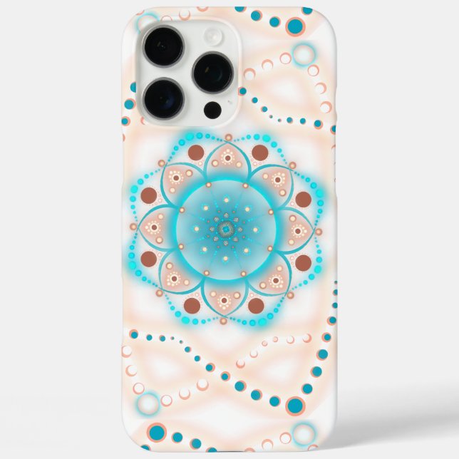 Coques Case-Mate iPhone Pastel turquoise et Brown (Verso)