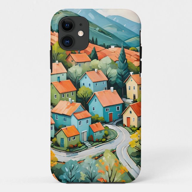 Coques Case-Mate iPhone Pastel Village Dream (Dos)