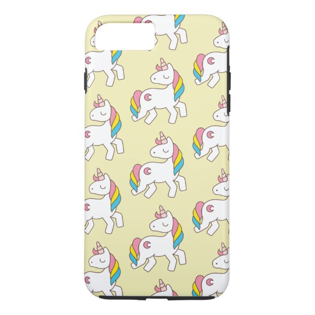 Coques Case-Mate iPhone Pastel Yellow Unicorn Motif (Dos)