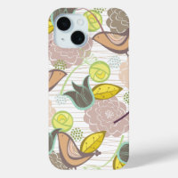 Pastels Pink Sweet Birds Floral Garden Floroms Chi