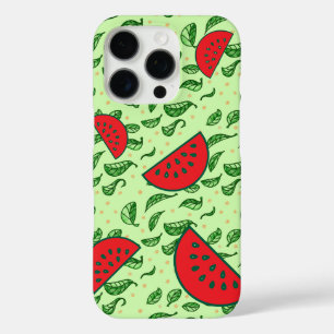 Coque iPhone 16 Pro Pastèque et feuille juteuse