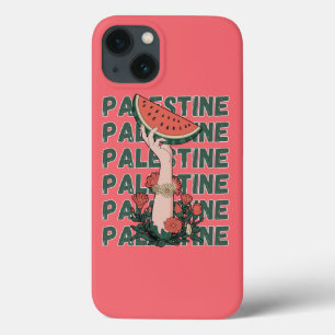 Case-Mate iPhone Case pastèque, fleurs et texte Palestine Répéter