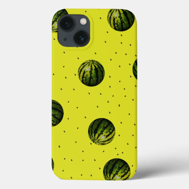 Coques Case-Mate iPhone pastèque jaune avec graines (Verso)