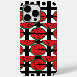 Coque Case-Mate iPhone Pastèque motif géométrique de fruit d'été    