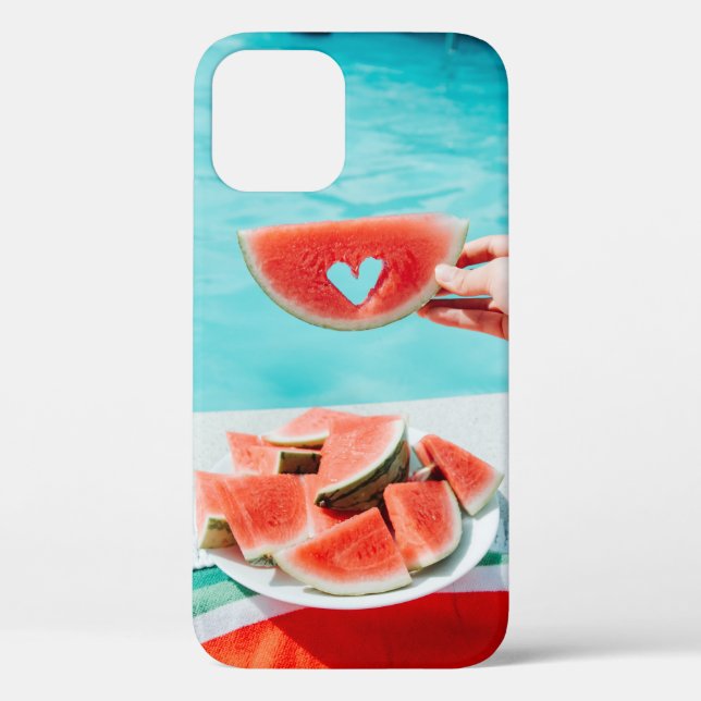 Coques Case-Mate iPhone pastèque tranchée sur papier blanc (Verso)