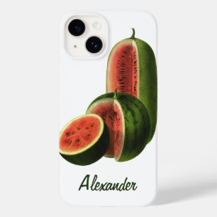 Coques Pour iPhone Pastèques Vintage Hautes Rondes, Aliments Biologiq