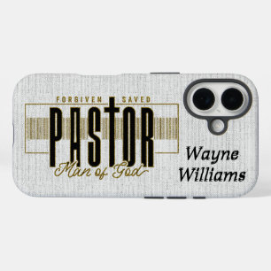 Coque Pour iPhone 16 Pasteur chrétien inspiré/Personnalisé