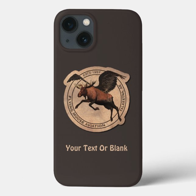 Coques Case-Mate iPhone Patch Flying Moose Aviation (Verso)