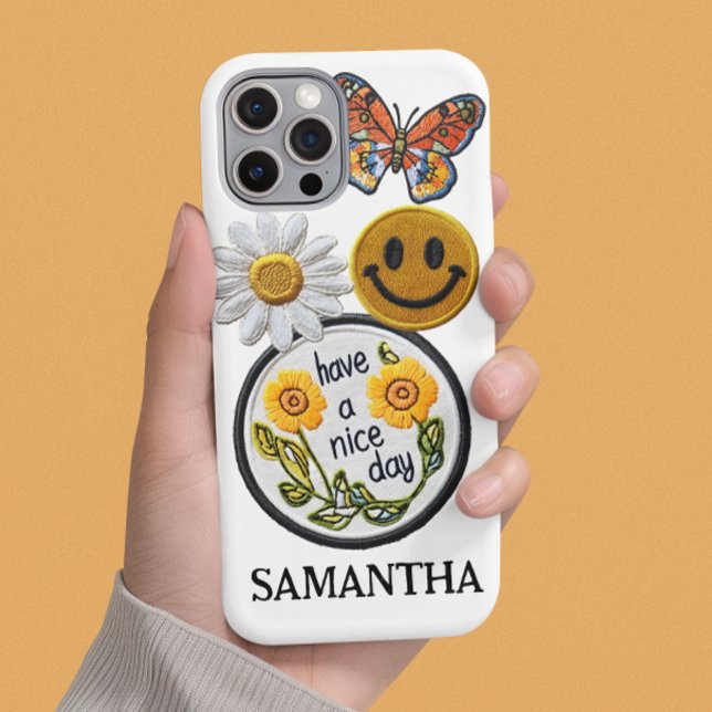 Coques Case-Mate iPhone Patches Faux personnalisées Cadeau à la mode (Créateur téléchargé)