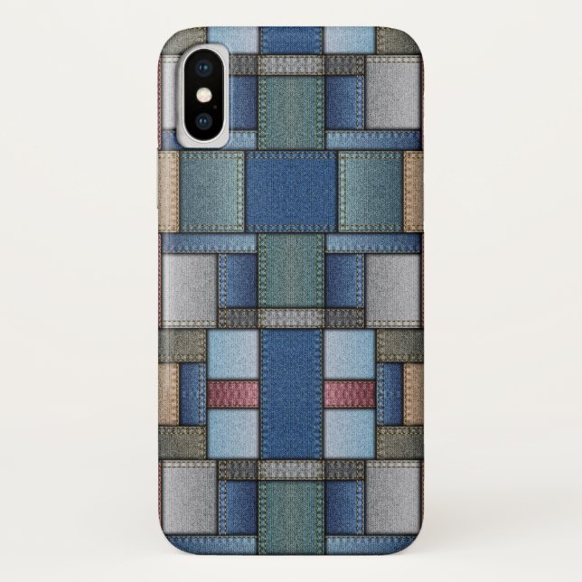 Coques Case-Mate iPhone Patchwork Denim (Dos)