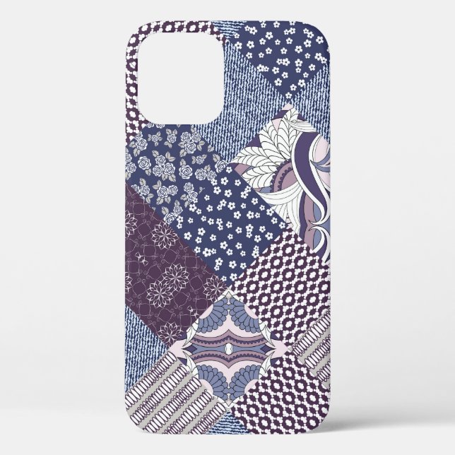 Coques Case-Mate iPhone Patchwork Doodle : Boho Vintage sans joint. (Verso)