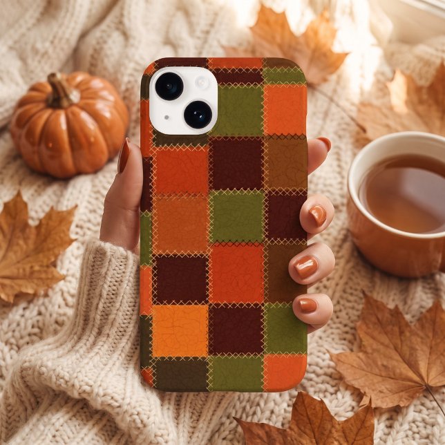 Coques Case-Mate iPhone Patchwork faux style carreaux (Créateur téléchargé)