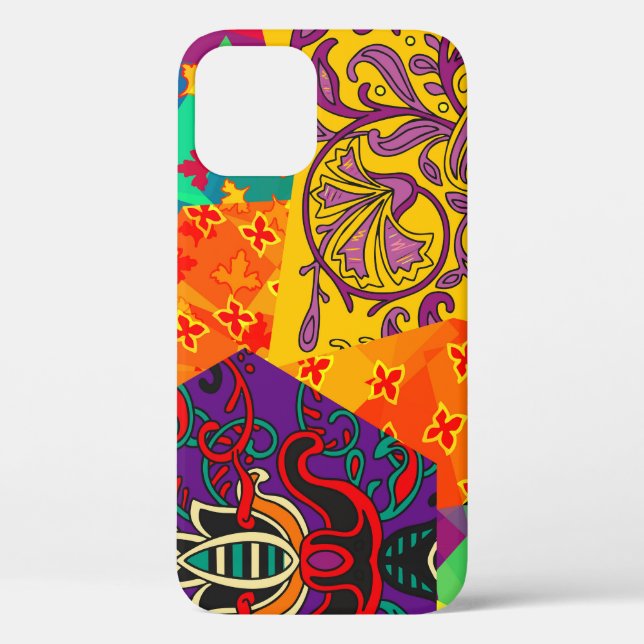 Coques Case-Mate iPhone Patchwork indien turc festier Mandala (Verso)