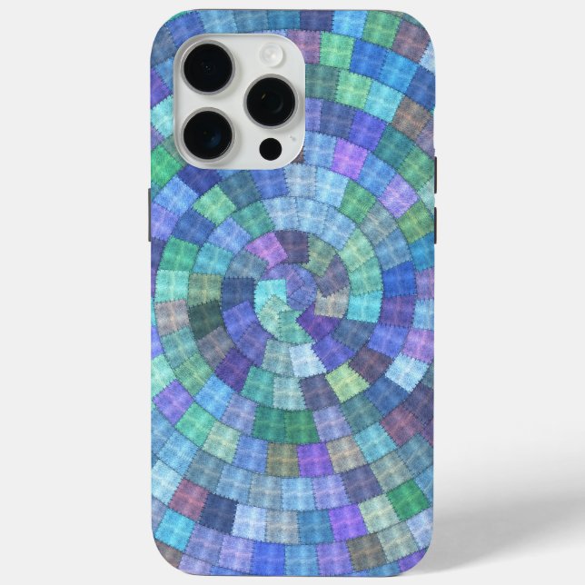 Coques Case-Mate iPhone Patchwork Spiral Quilt iphone Tough (Verso)