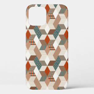 Case-Mate iPhone Case Patchwork Stars Vintage Brown Vert