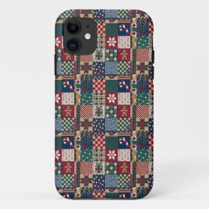 Coques Pour iPhone patchwork xmas
