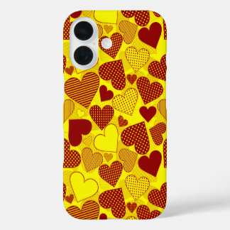 Coque Pour iPhone 16 'Patchworks du CŒUR'