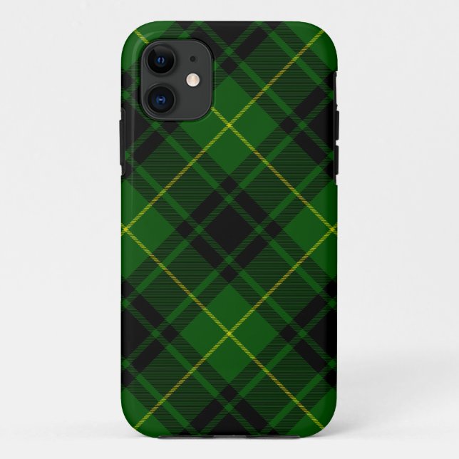 Coques Case-Mate iPhone Pâte verte de tartan MacArthur (Dos)