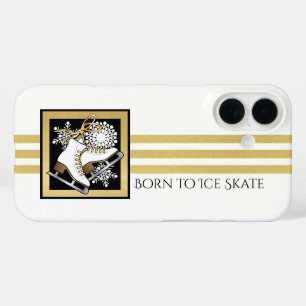 Coque Pour iPhone 16 Patinage artistique personnalisé avec paillettes d