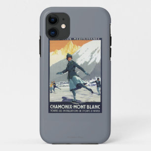 Coques Pour iPhone Patinage de glace - affiche olympique de promo de