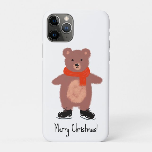 Coques Case-Mate iPhone Patinage drôle d'ours (Dos)